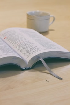 selective focus photo of book page
