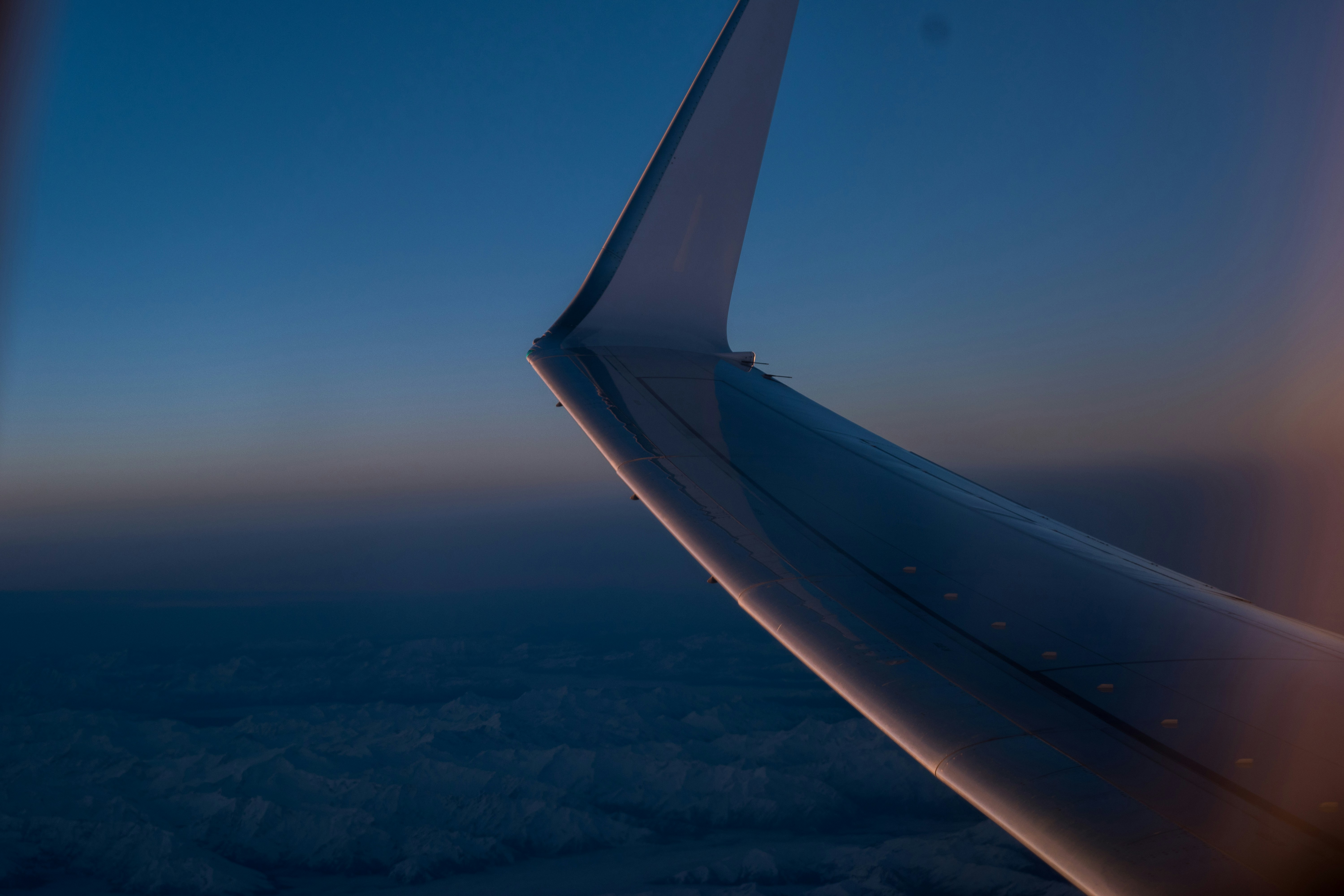 shallow focus photography of view inside plane, Travel
