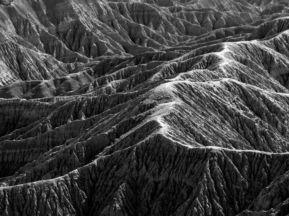 bird's-eye view photograph of mountains