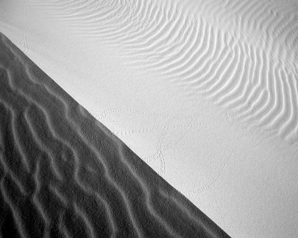 grayscale photography of sand