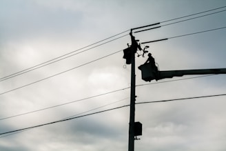 silhouette of street lamp during daytime