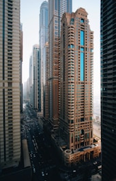 architectural photography of city buildings