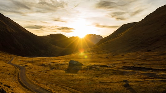 high angled photography of field in Col de Sarenne France