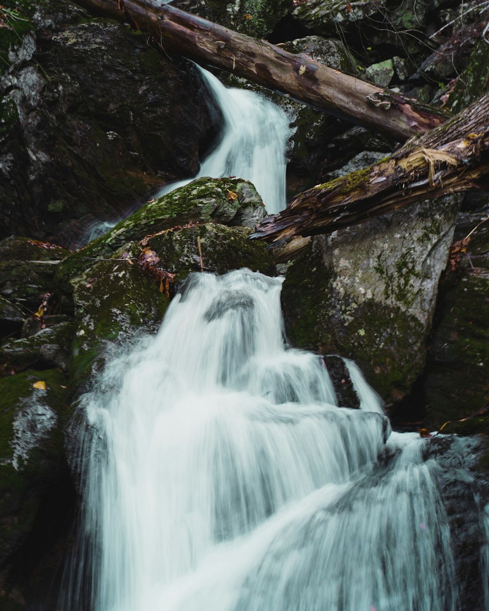 timelapse photo of waterfall