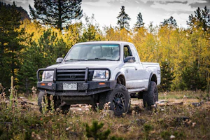 White Toyota Tacoma pickup truck