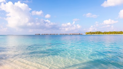 cloudy sky above ocean perfect google meet background