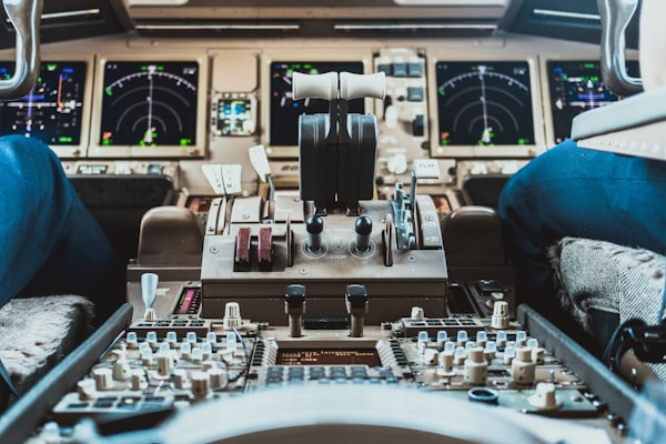 Airplane cockpit