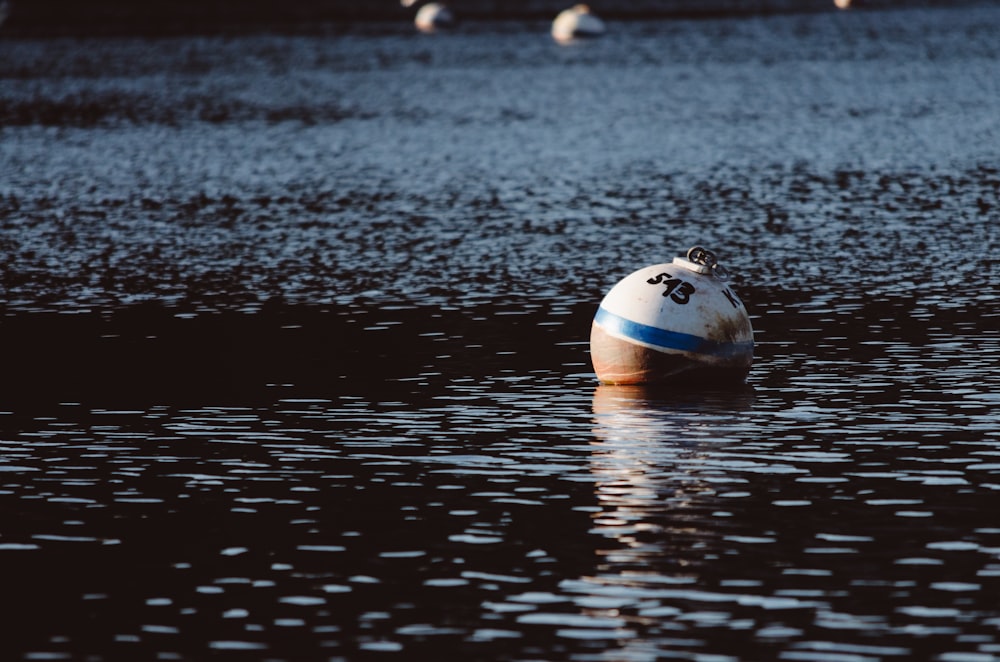 ball floating on water