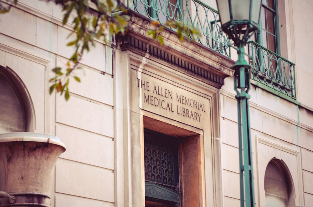 The Allen Memorial Medical Library building