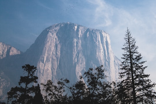 gray mountain under the blue sky during daytime in Yosemite National Park United States