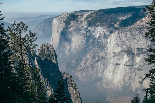 mountain and rocky hill view in Yosemite National Park United States