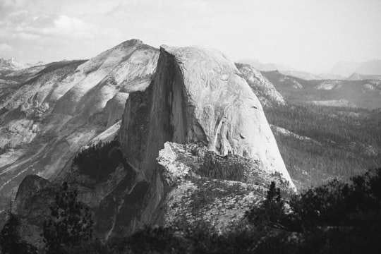 mountain range in Yosemite National Park, Half Dome United States