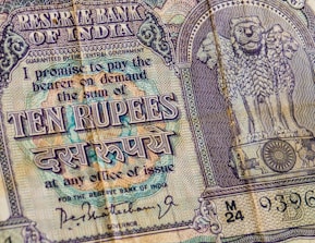 10 Indian rupee banknote