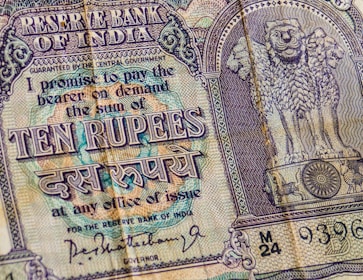 10 Indian rupee banknote