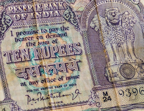 10 Indian rupee banknote
