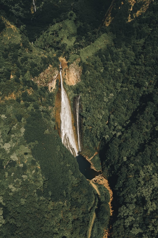 aerial view photography of mountain falls in Kauai United States