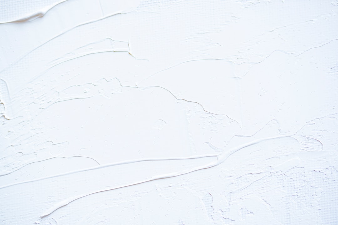 freshly painted white wall