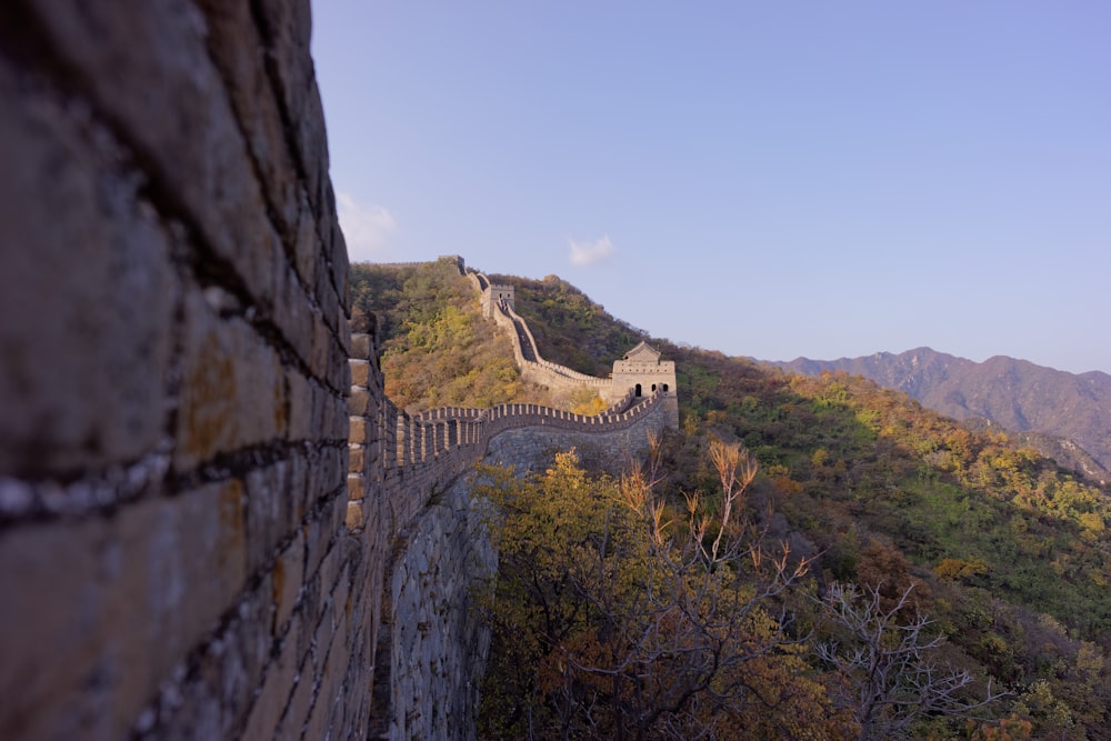 architectural photography of Great Wall of China