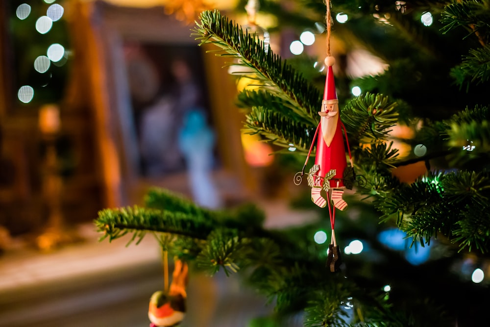 red Santa Claus bauble