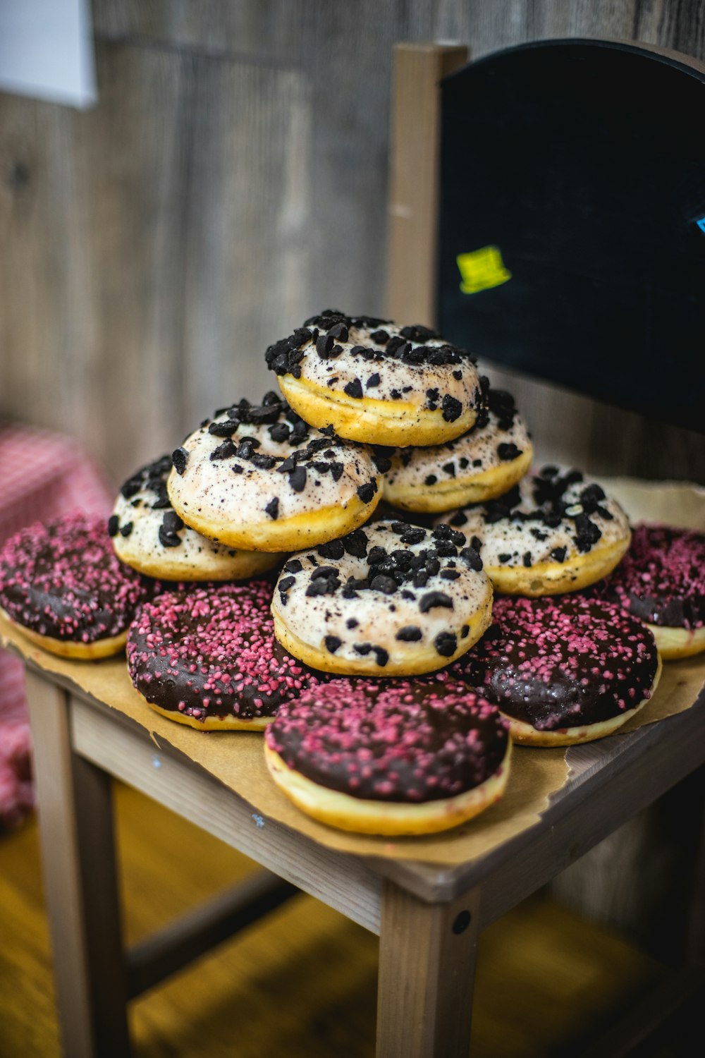 assorted pastries on table