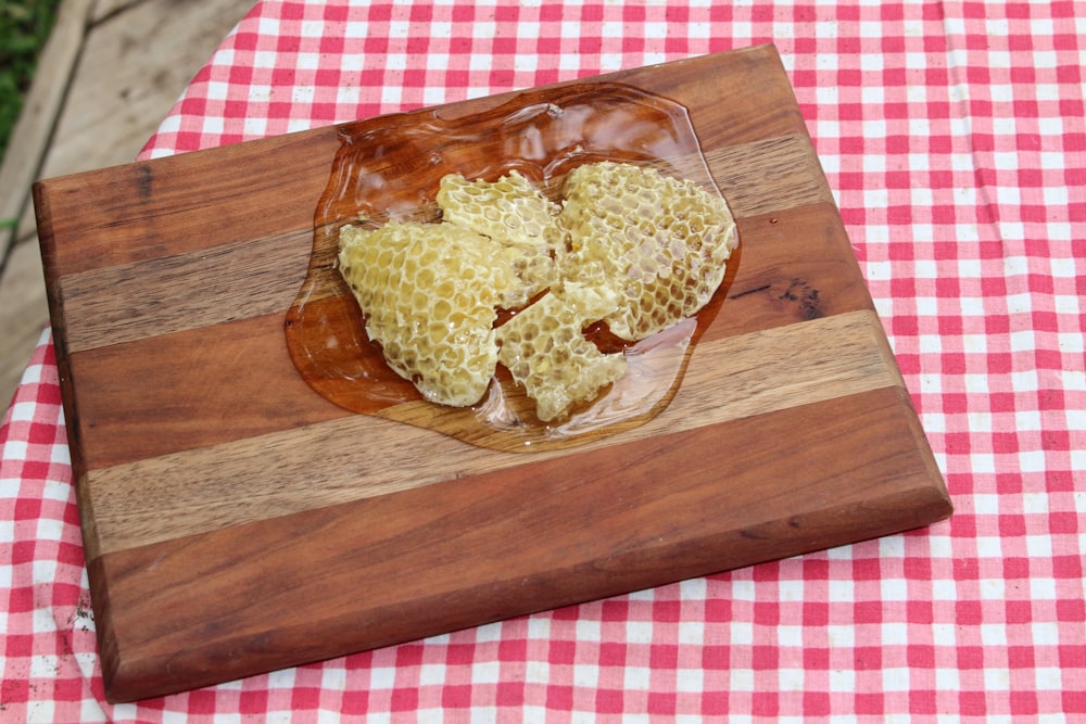 honeydews on brown wooden board