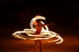 timelapse photography of woman