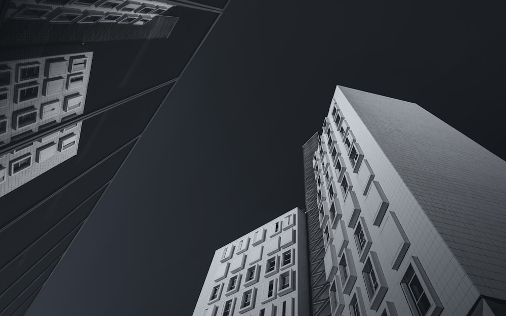 grayscale photography of buildings