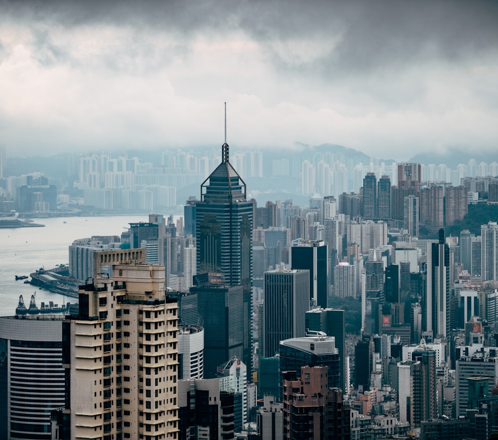 bird's-eye view of city building