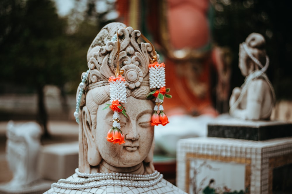 brown buddha statue