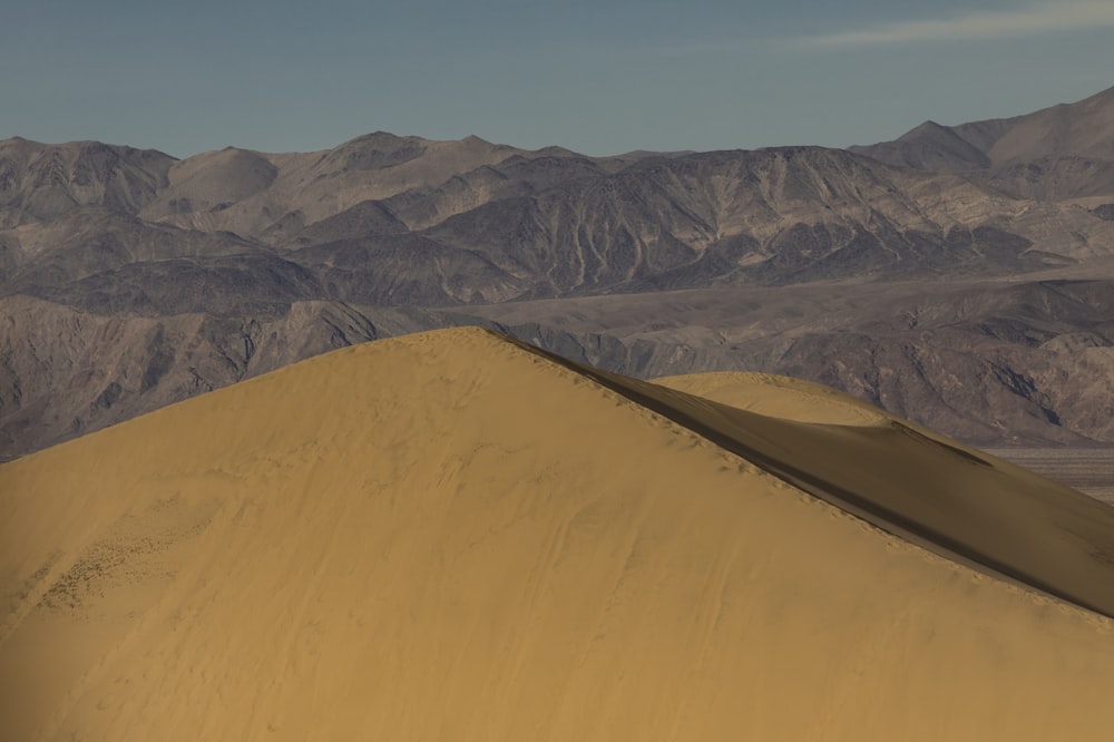 Fotografía a vista de pájaro del desierto