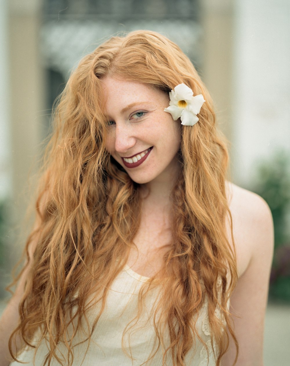 woman taking selfie while smiling