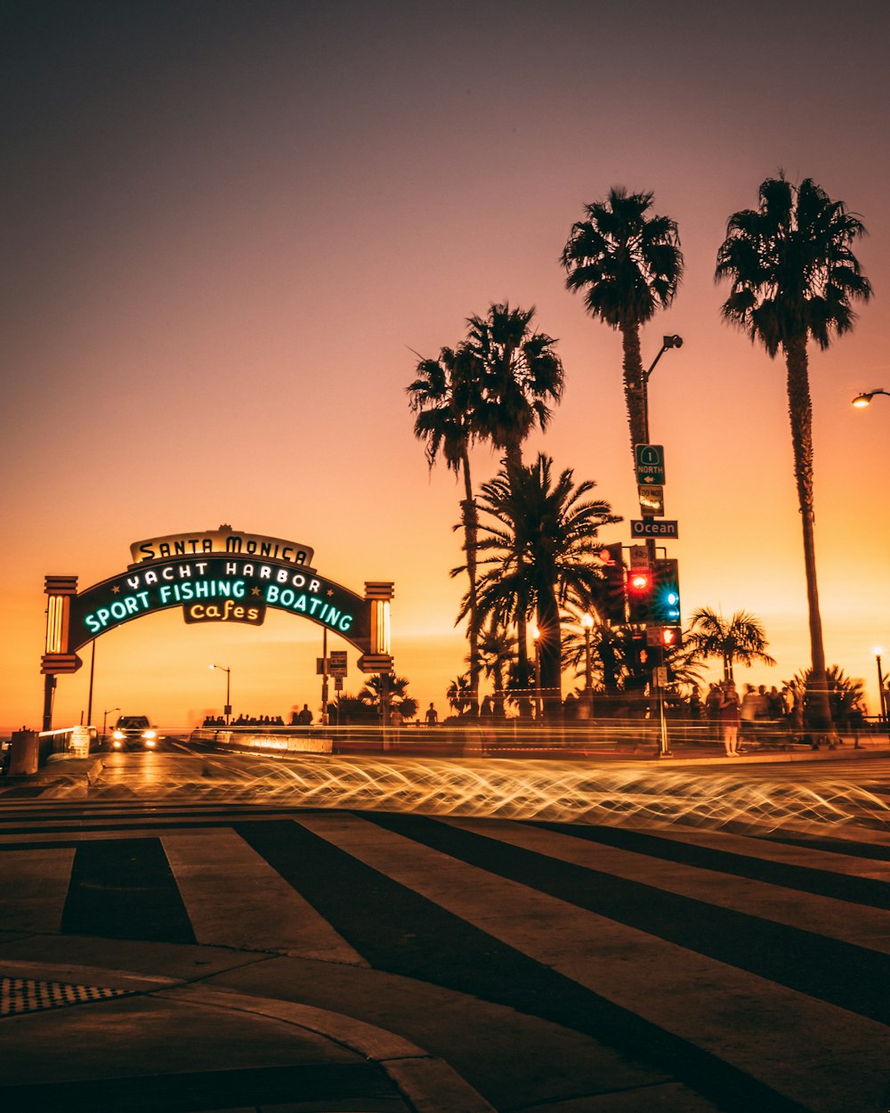 Arca di Santa Monica nella fotografia a fuoco superficiale