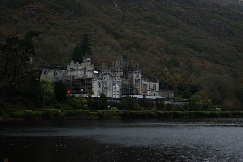 gray castle near body of water