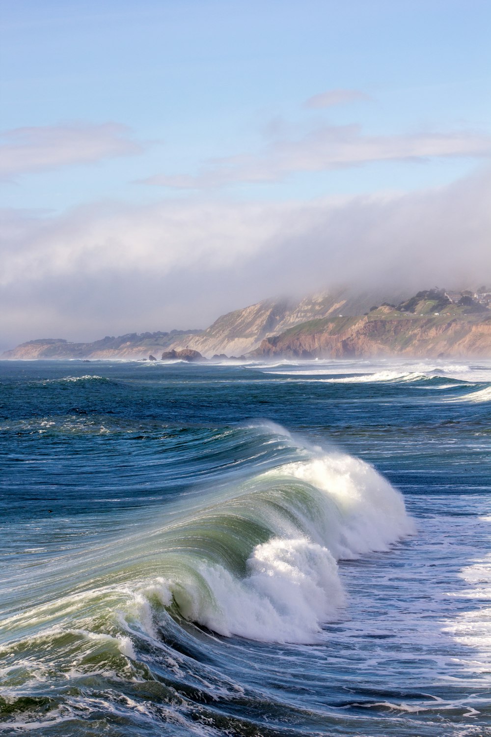 photo of sea waves