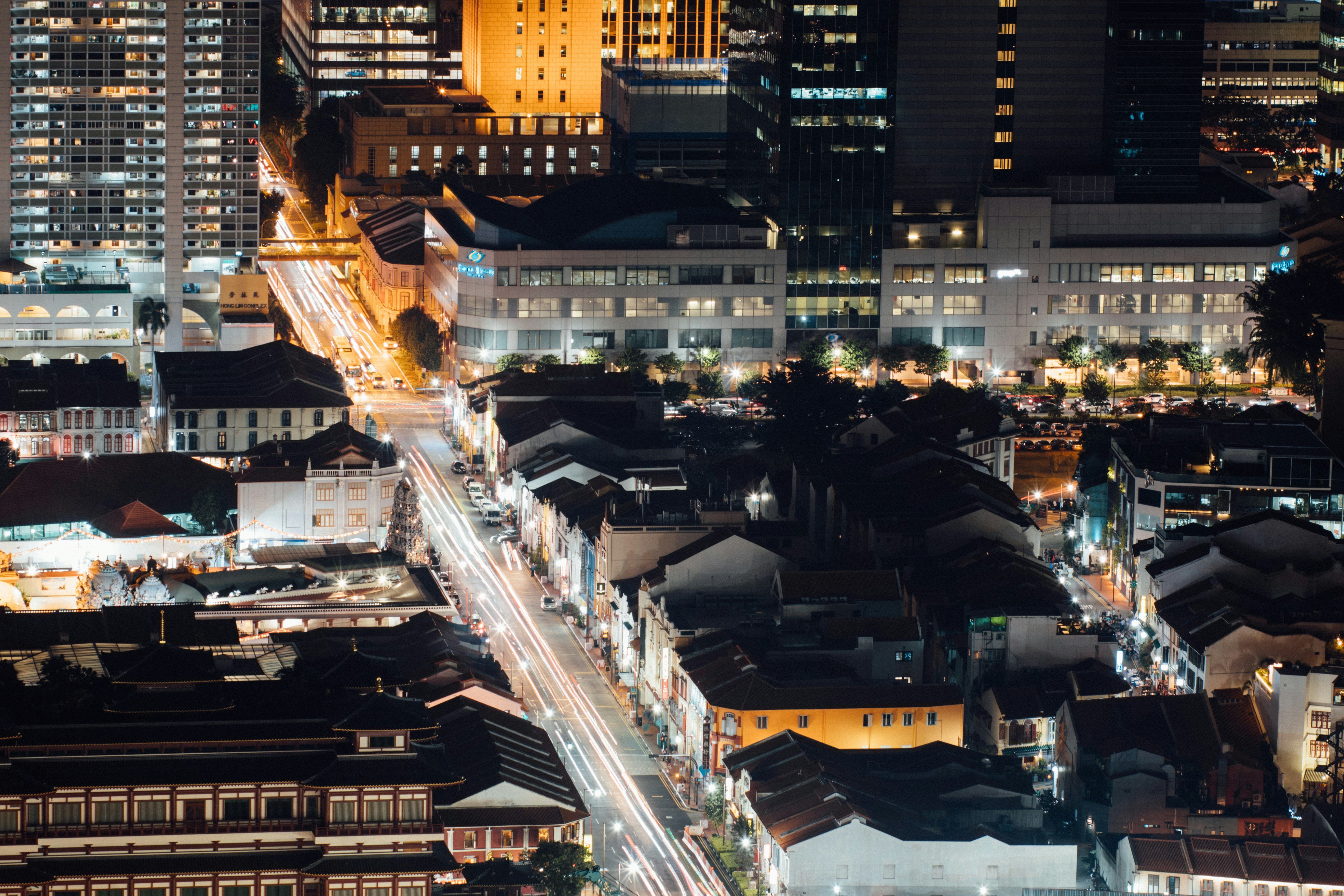 bird eye view photography of city