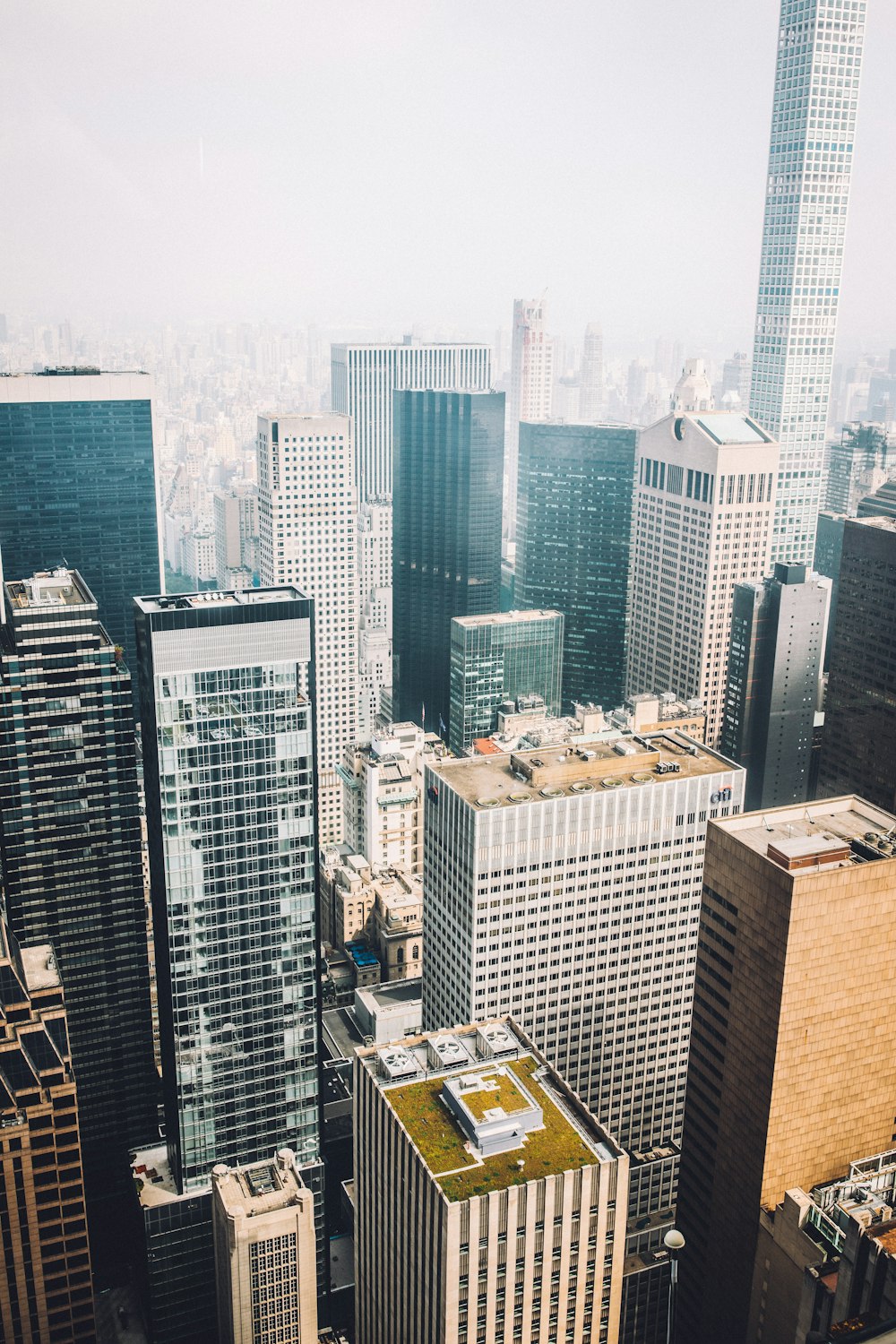 buildings in bird's-eye view photography