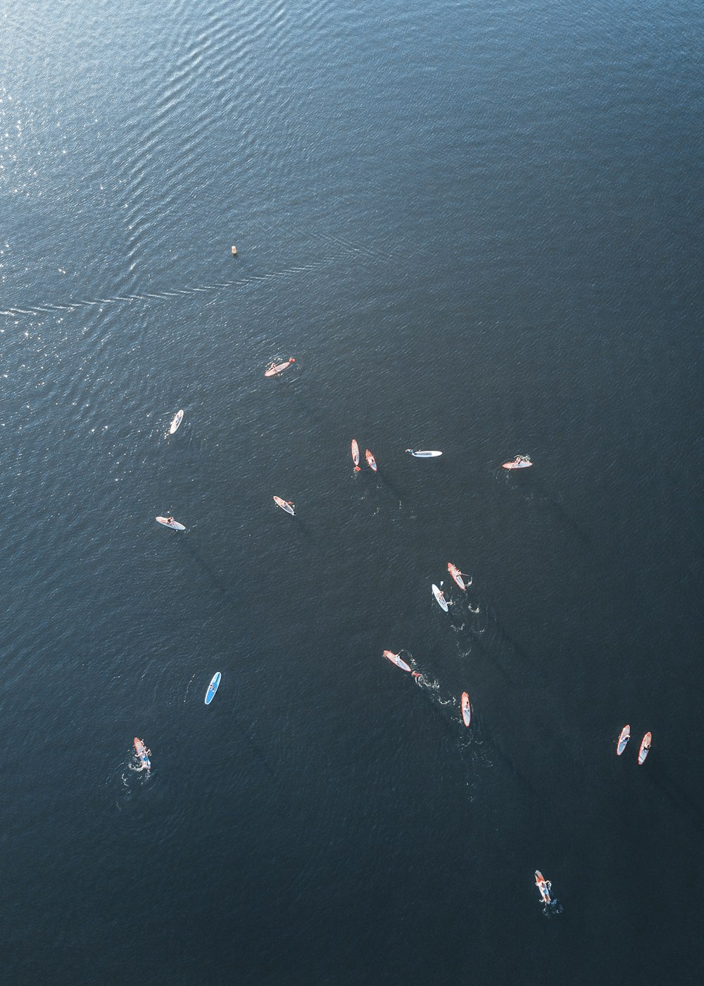 aerial view photography of body of water