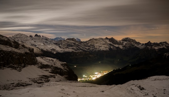 snow capped mountain under white and gray sky during daytime in Rugghubelhütte Switzerland