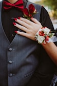 man in gray formal vest