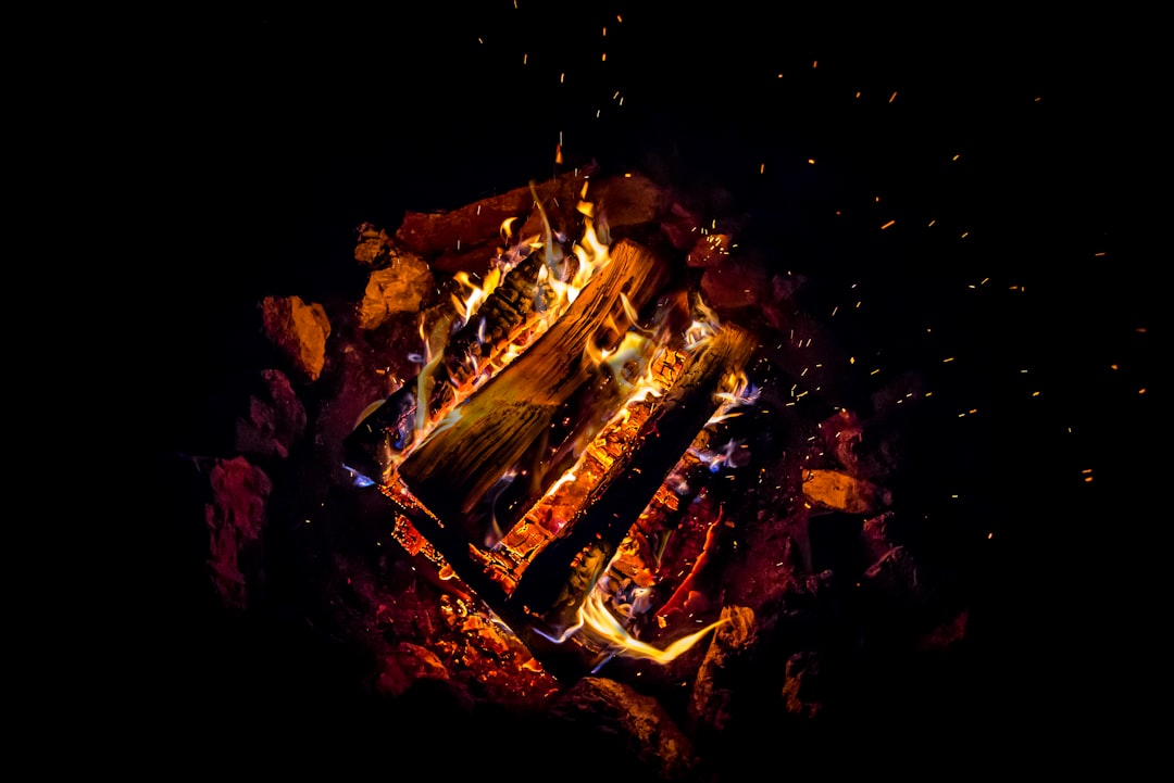 bonfire during nighttime