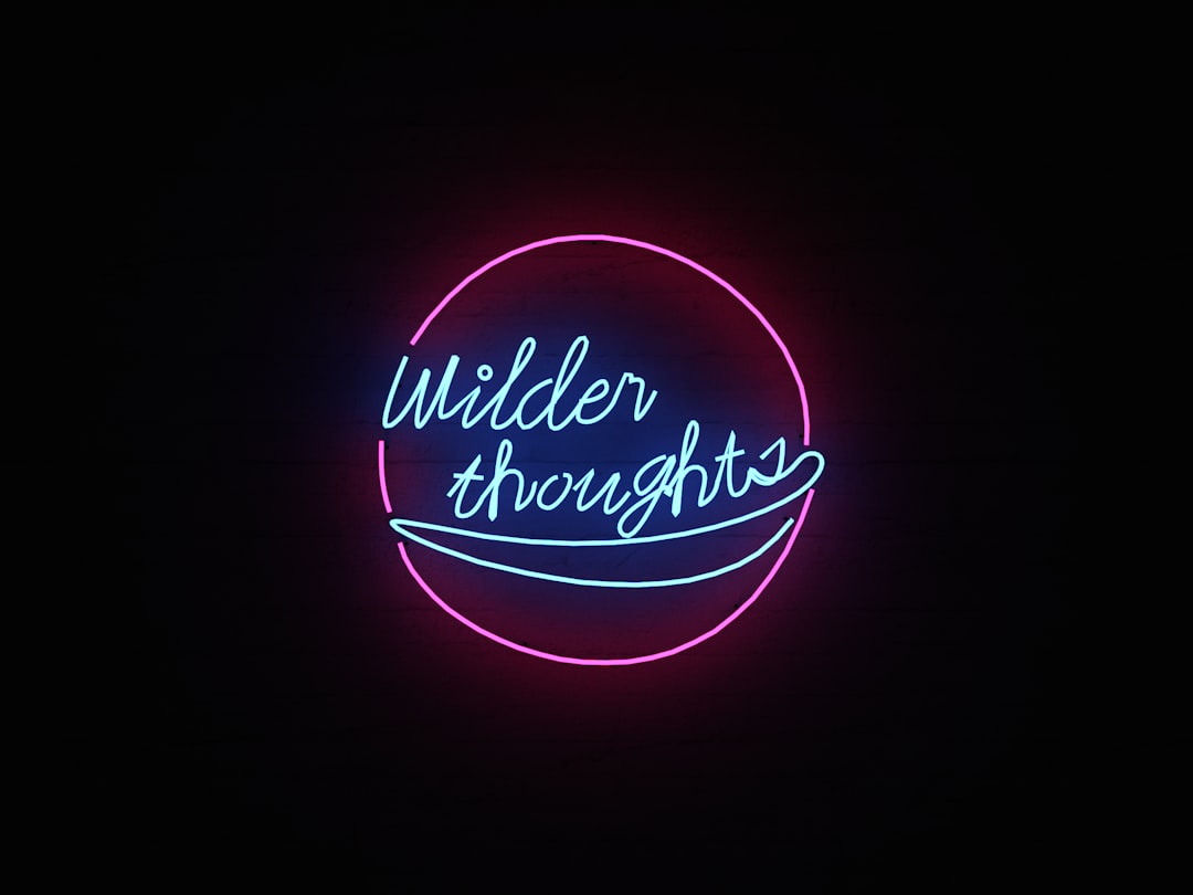 Wilder Thoughts Neon sign
