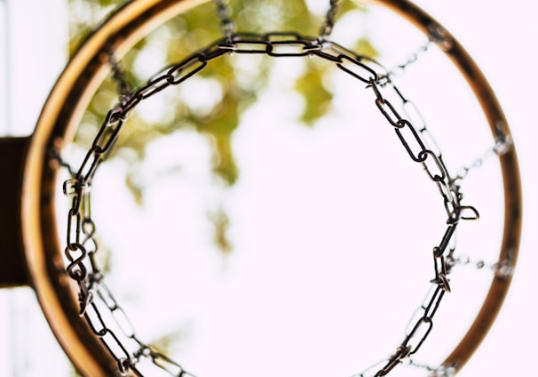 worm's eye view of basketball hoop