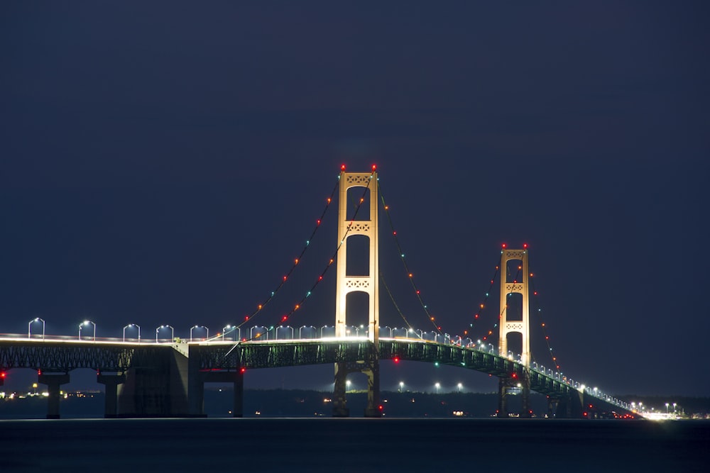 white and red concrete bridge