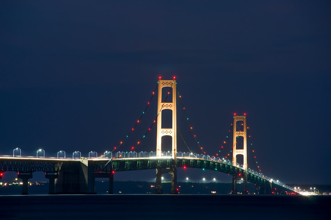 travelers stories about Suspension bridge in Mackinac Bridge, United States