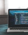 laptop computer showing codes