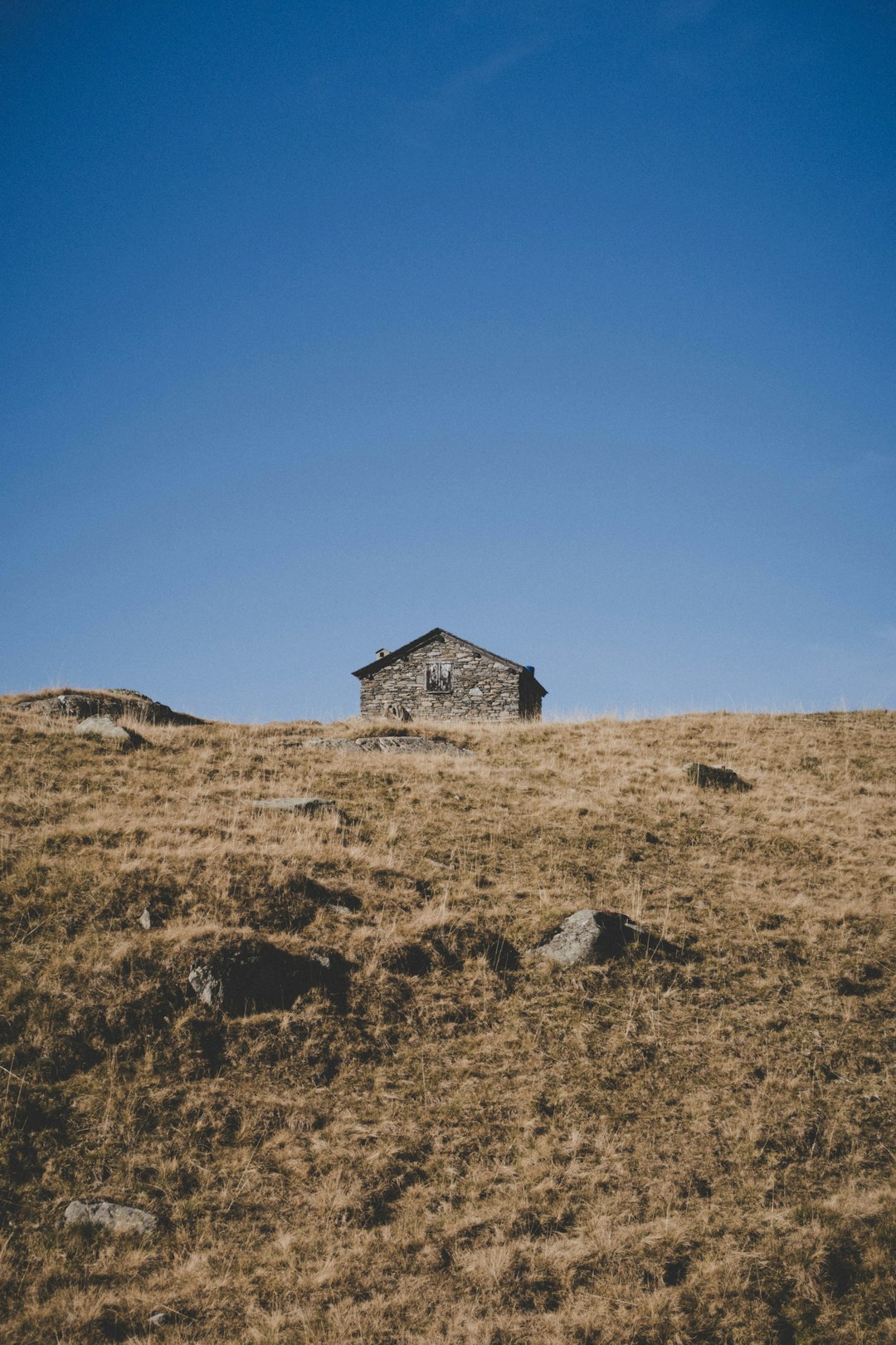 stone building on top of hill