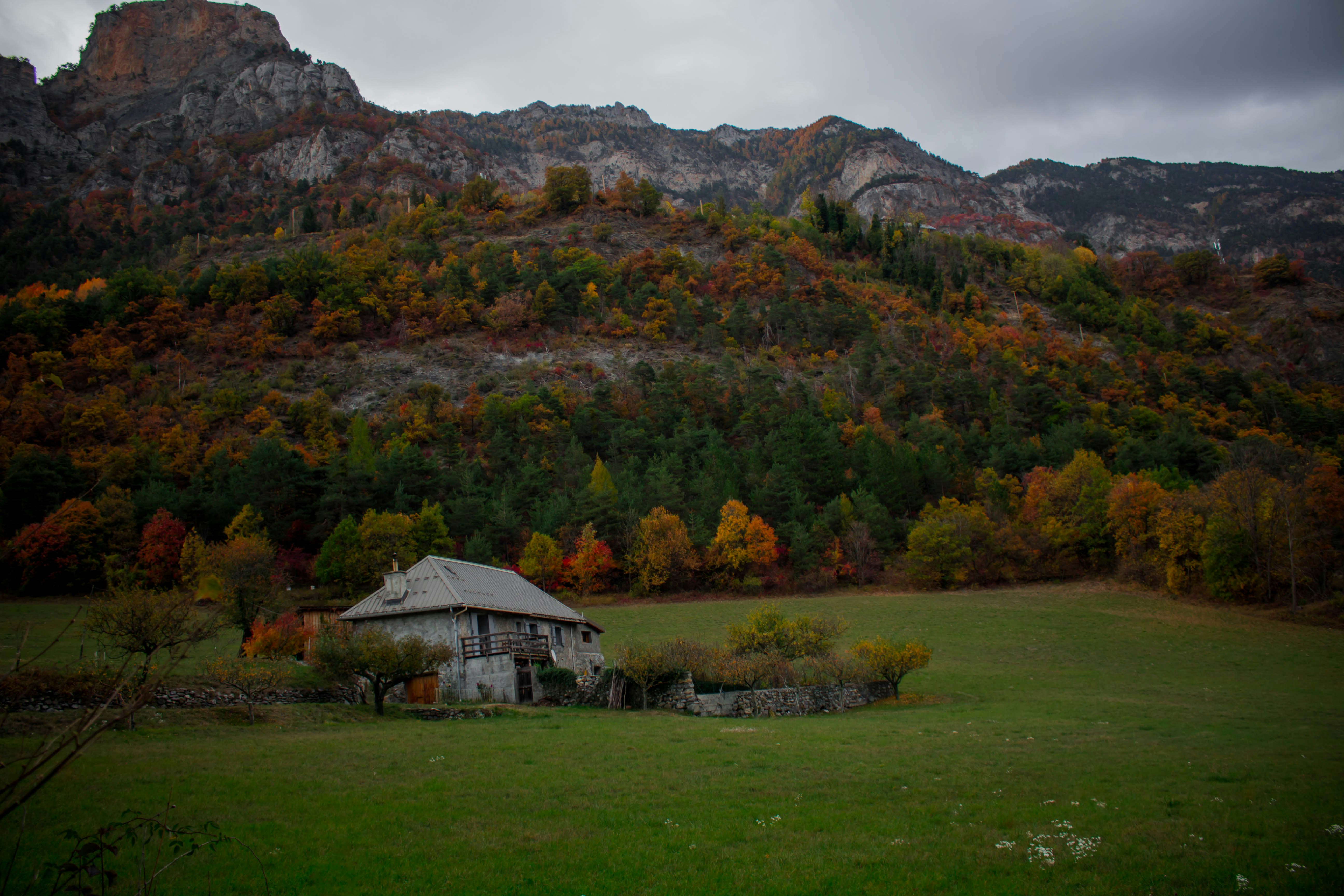 house on mountain feet during daytime