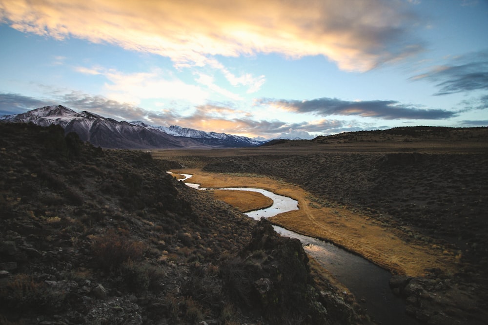 aerial photography of body of water