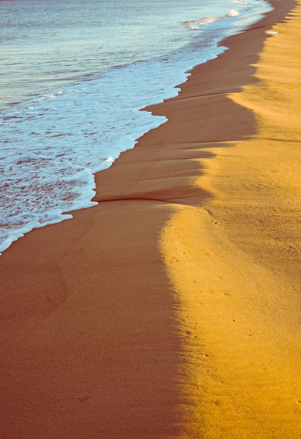 brown sand near body of water during daytime