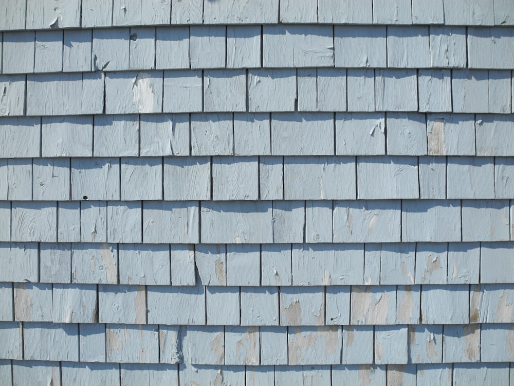 blue and gray wooden wall